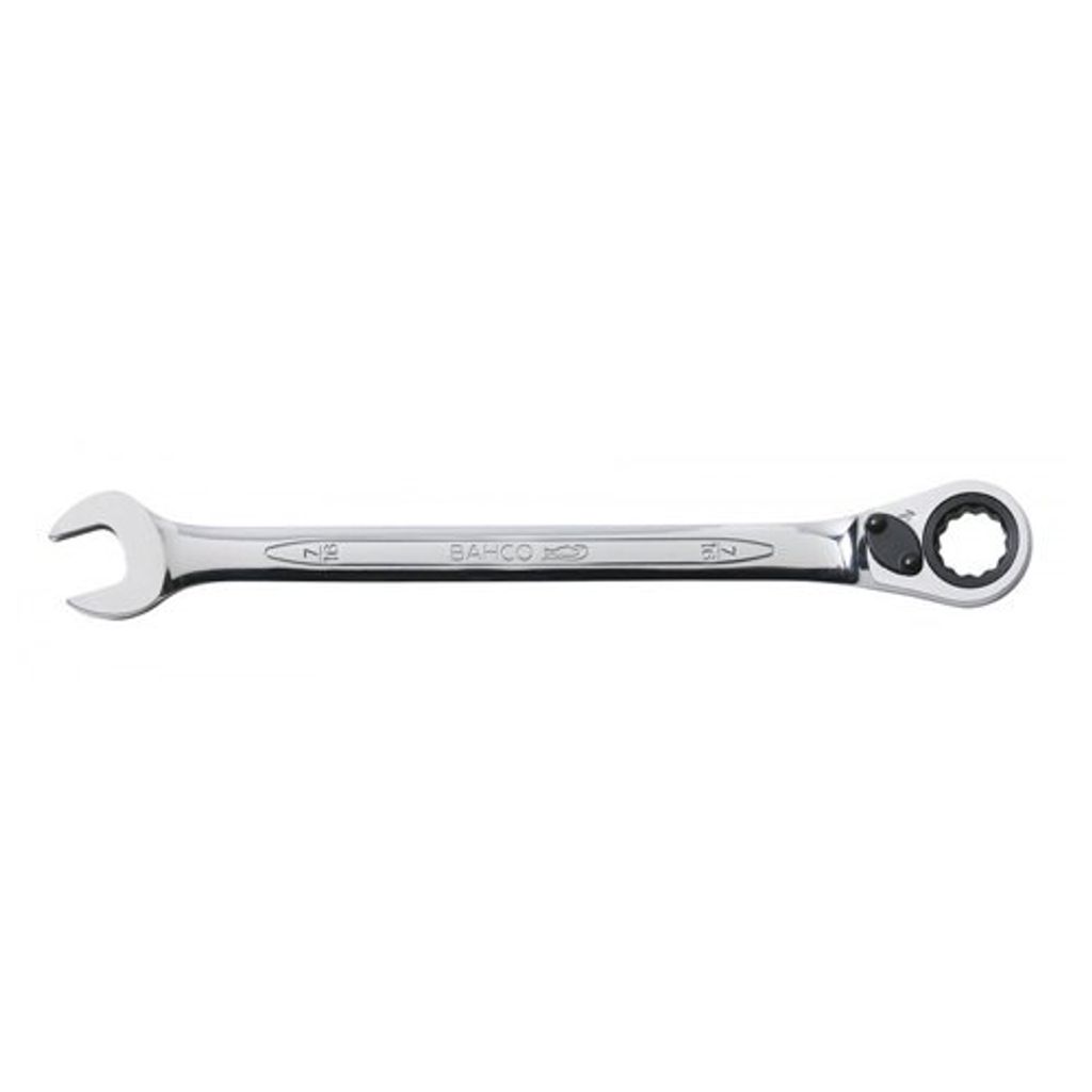 Bahco 1/2 Knarren-Ring-Maulschlüssel mit Chrom-Finish, 178 mm