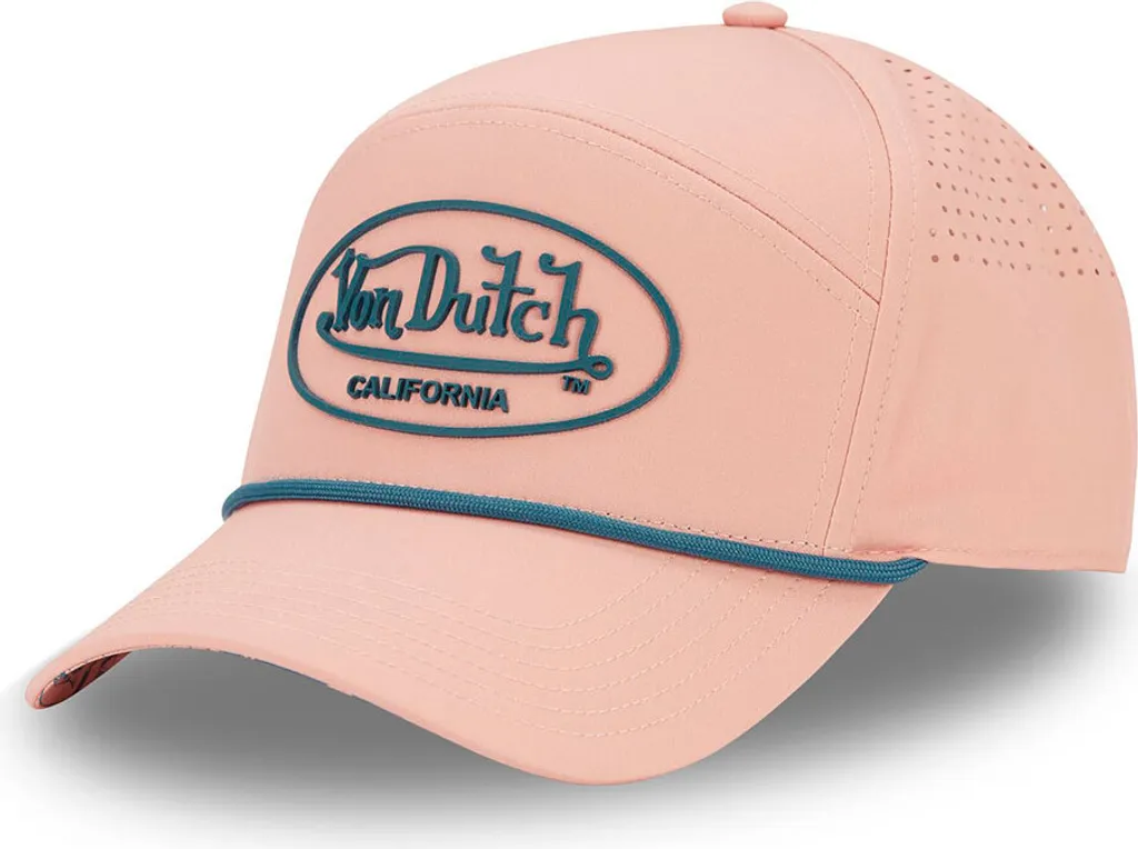 Casquette Von Dutch Cord 3 Rose pour Homme Taille Unique Style Rétro