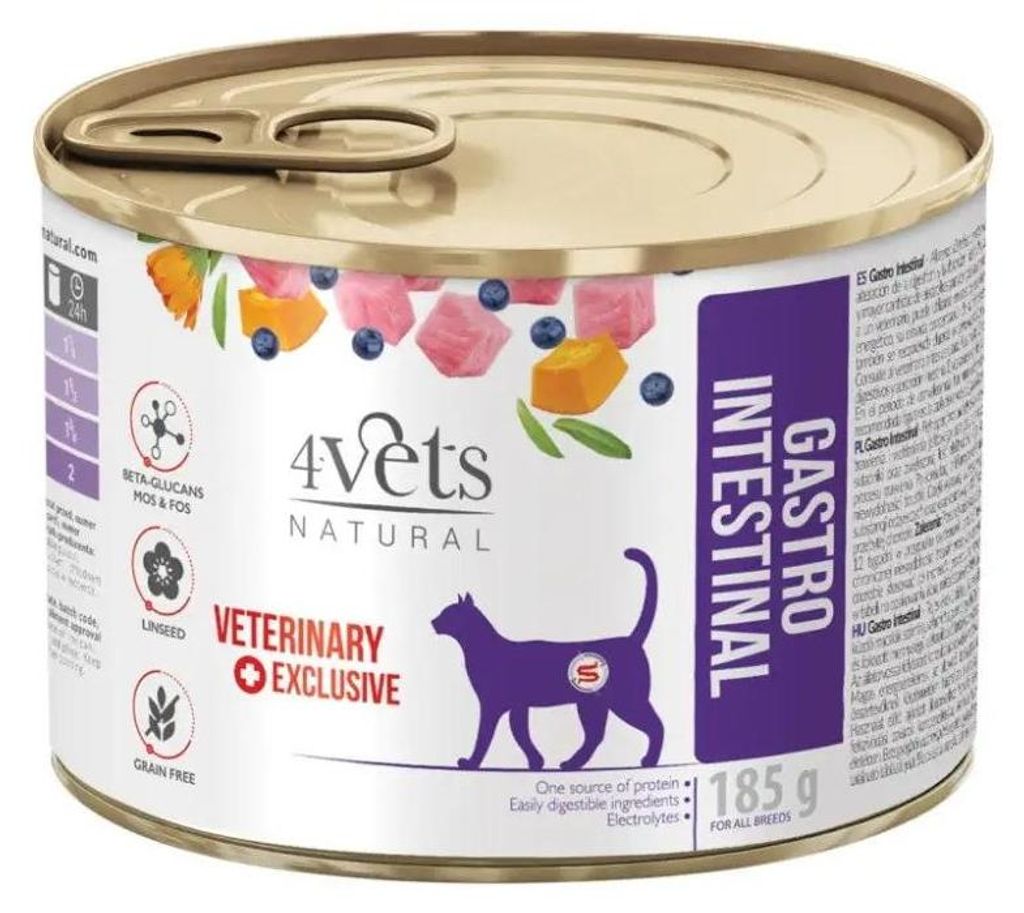 4VETS Natural Gastro Intestinal Cat - cibo umido per gatti Immagine del prodotto 