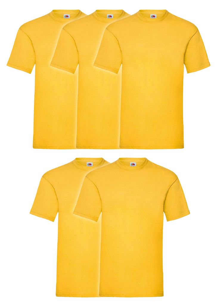 5er Pack Fruit of the Loom Valueweight T-Shirt + GRATIS Produktbild 