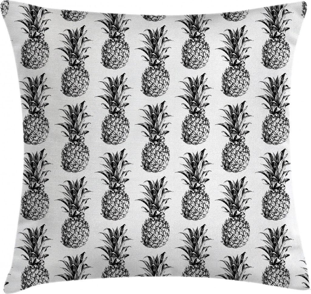 ABAKUHAUS Ananas Kissenbezug, Weinlese-Frucht Artful, Waschbar mit Reißverschluss Kissenhülle mit Farbfesten Klaren Farben Beidseitiger Druck, 40...
