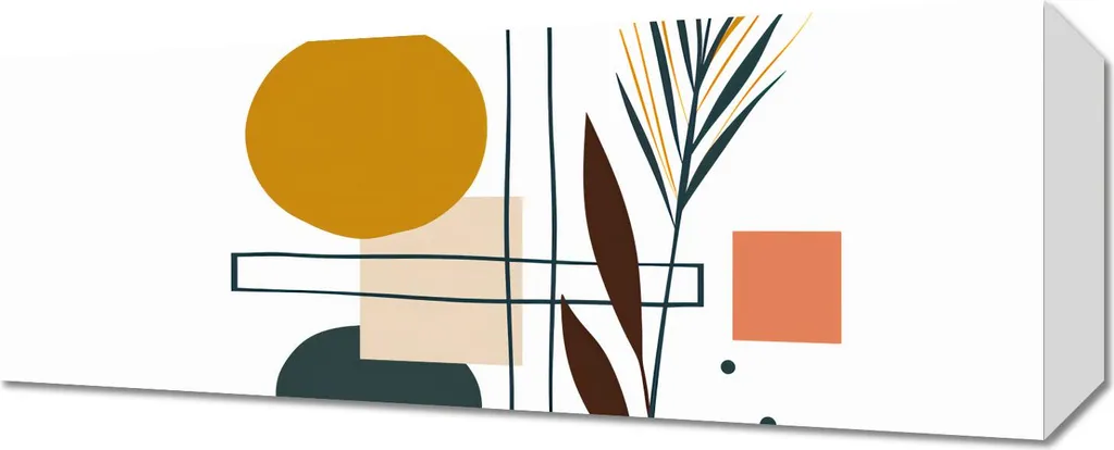 Image Jardin Symétrique 50 x 20 cm - Impression Haute Définition HD