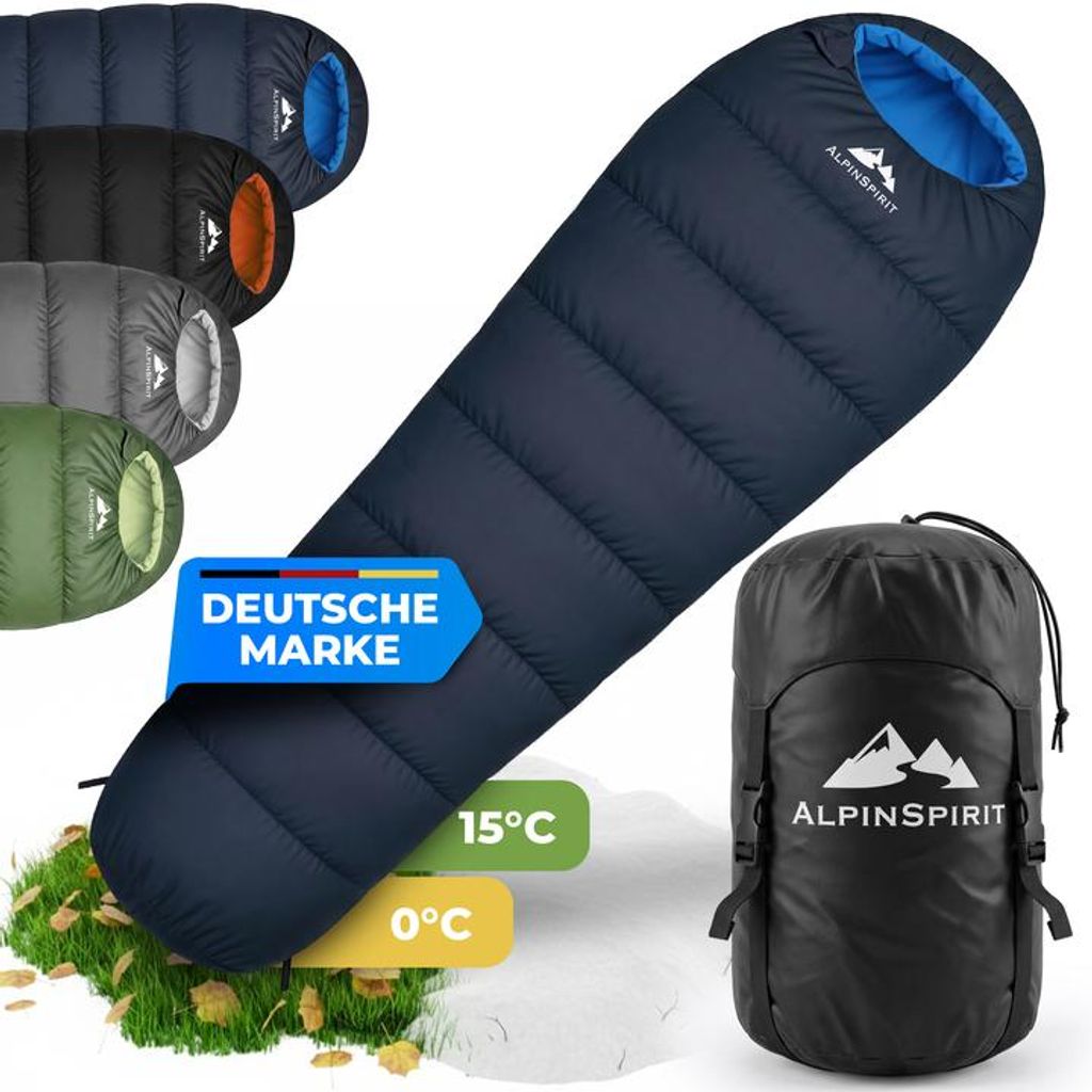 AlpinSpirit Schlafsack [Ultraleicht] 3 Jahreszeiten Sommer Produktbild 
