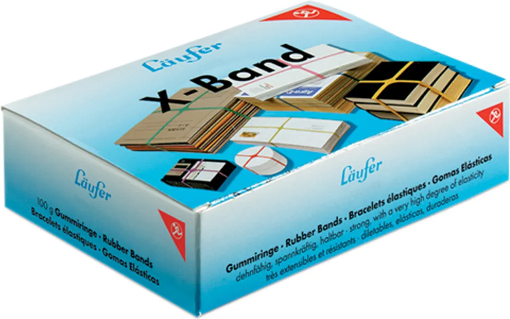 Läufer Elastici a X 80x11mm 100g - Massima Tenuta per Archivio e Logistica