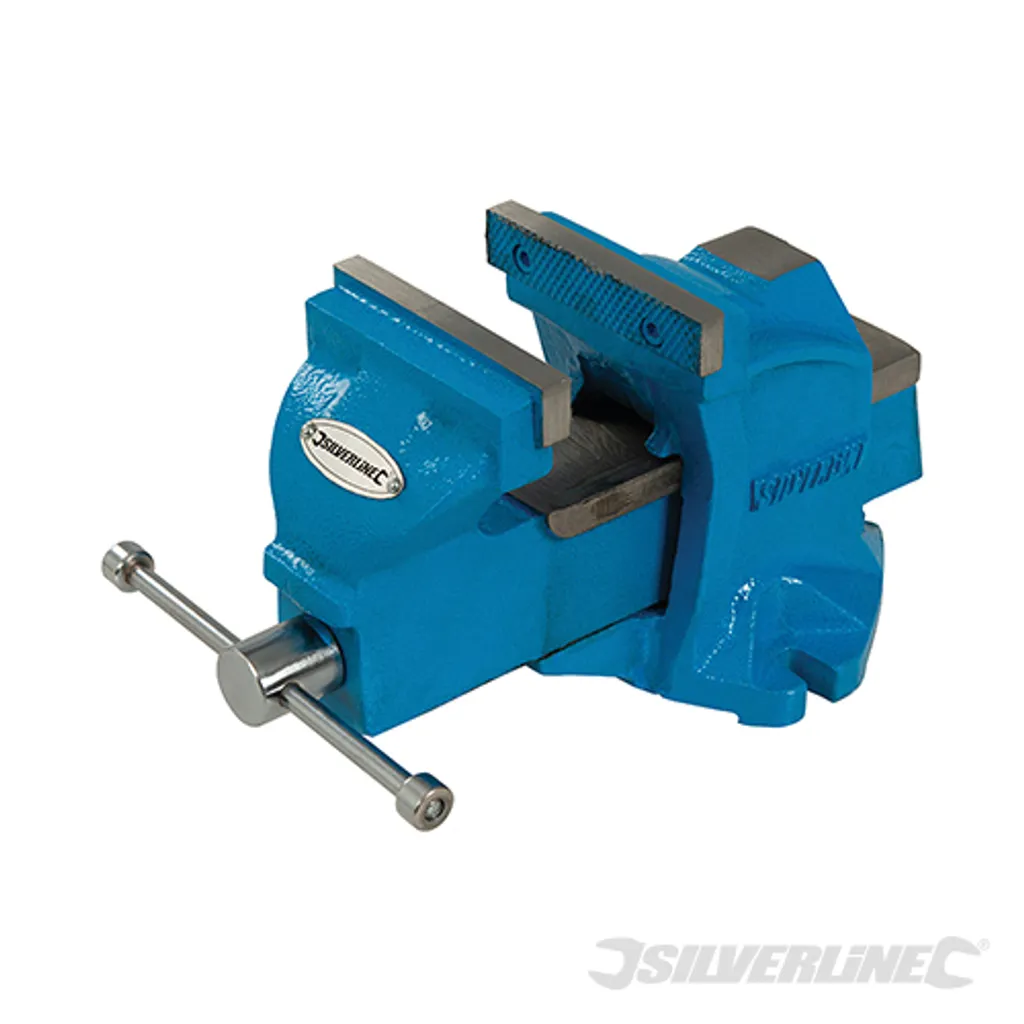 Étau Fixe 100 mm Silverline 792427 pour Sciage et Serrage de Précision - 3