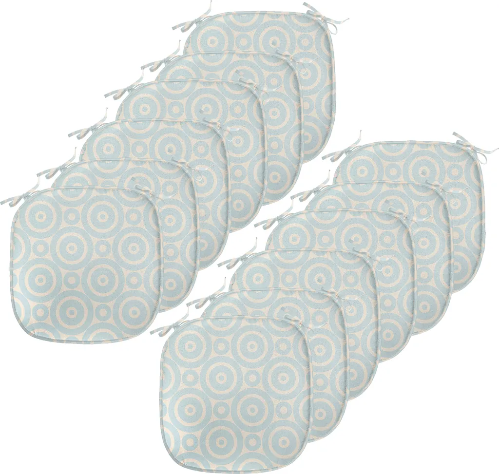 Cuscini Sedie 12 Pack ABAKUHAUS 40x40 cm - Impermeabili Blu Chiaro