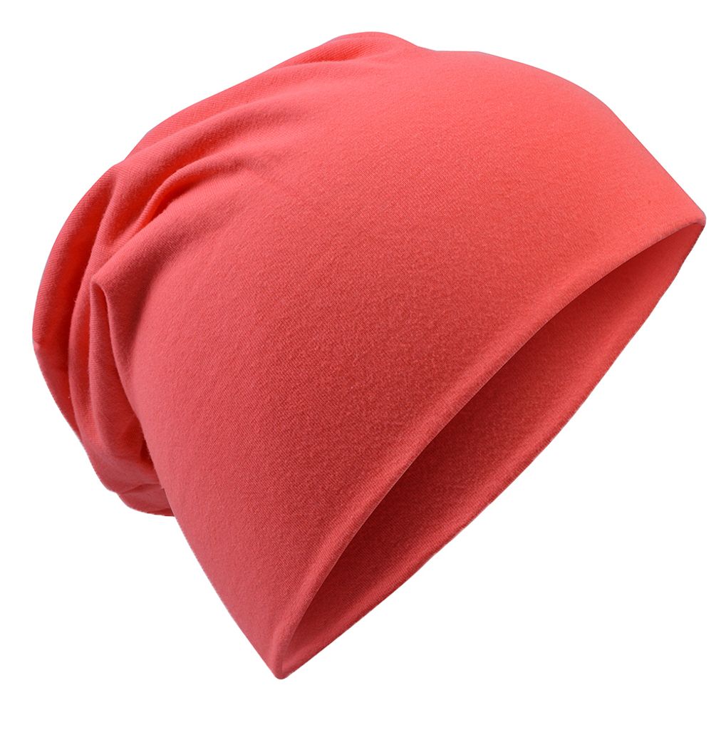 Kinder Beanie Unifarbe Coral-XL Produktbild 