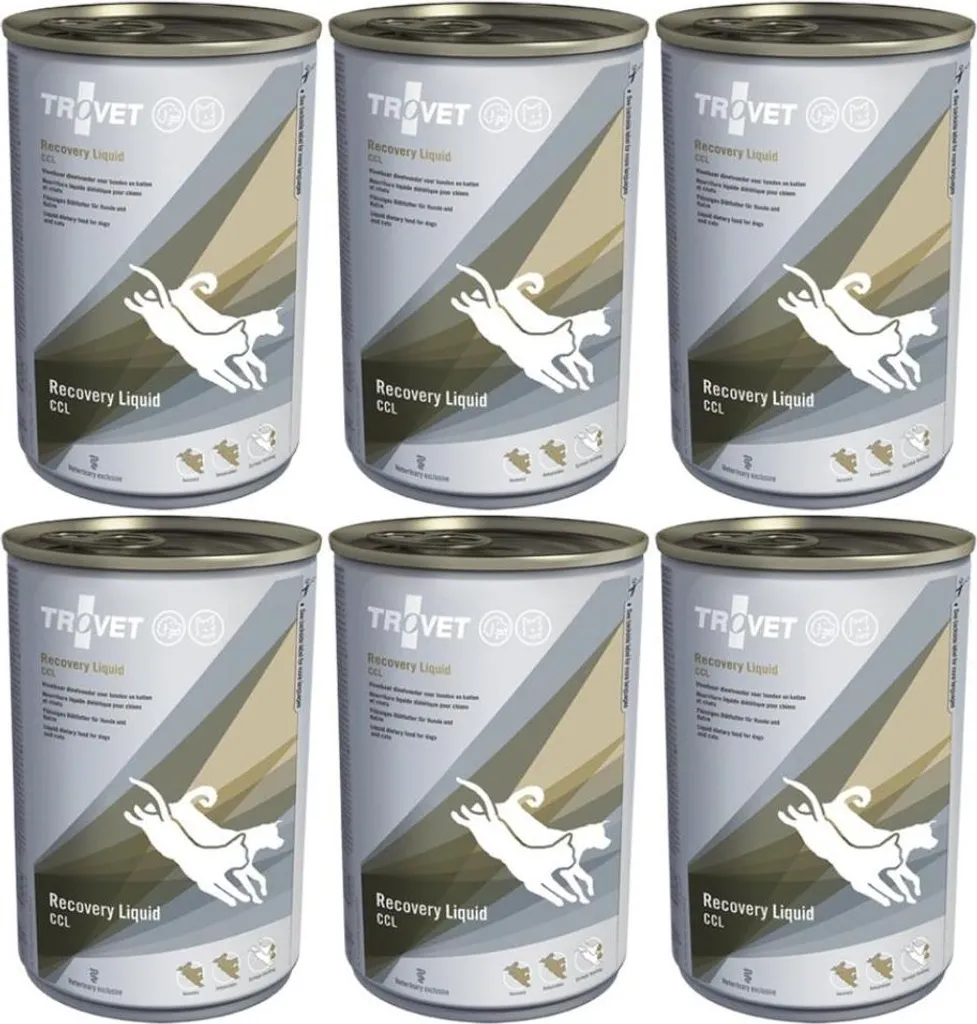 TROVET Recovery Liquid CCL Haute Énergie pour Récupération Chat Chien