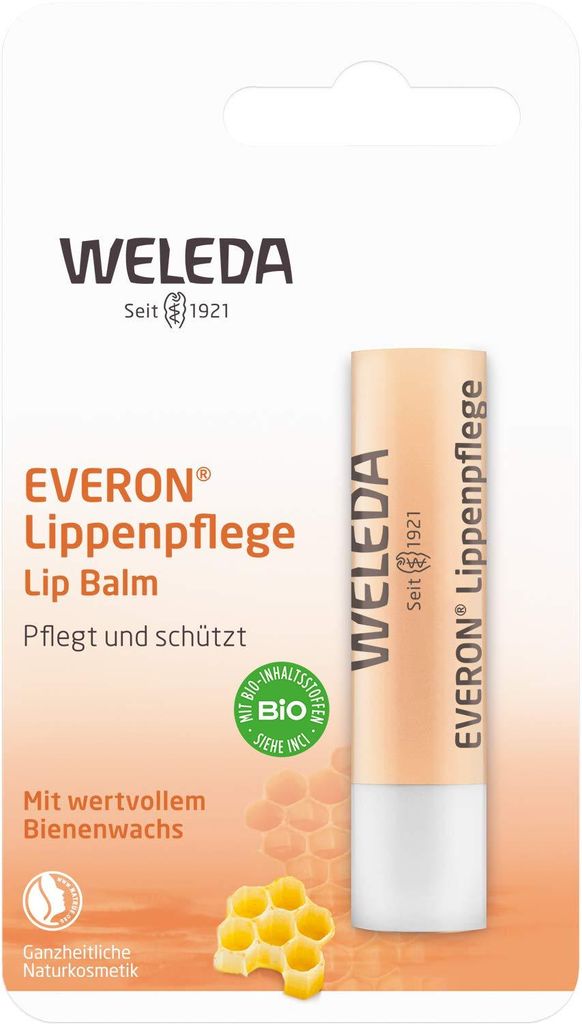 Lippenbalsam, Weleda, Everon, Beruhigend und schützend, SPF Produktbild 
