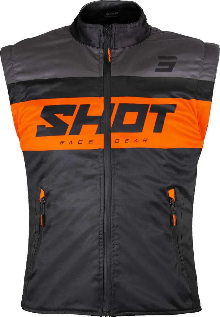 Protection de buste Motocross Shot Bodywarmer Lite XL Noir et Orange