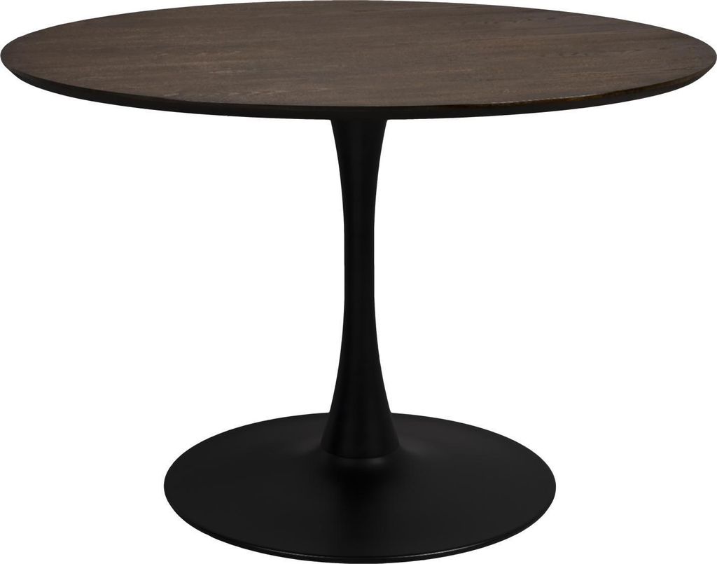 Raku Esstisch Ø 110 cm Braun / Schwarz Produktbild 