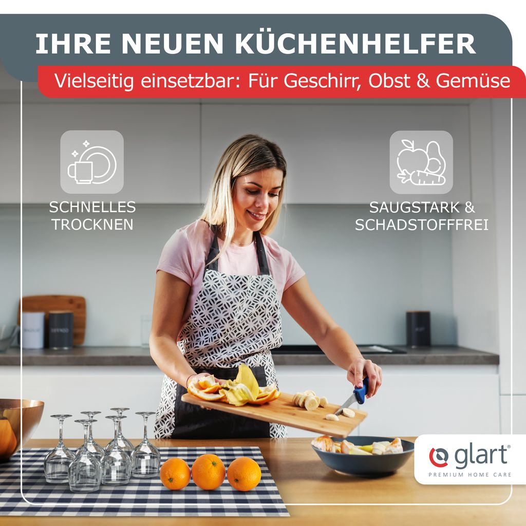 11 Stück 3-lagige Metall-Geschirrtücher – Strapazierfähig & Langlebig