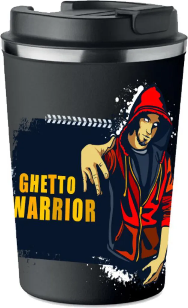 Mug Termica Gangsta Rap 350ml - Tazza Inox Premium KT_096 Ghetto