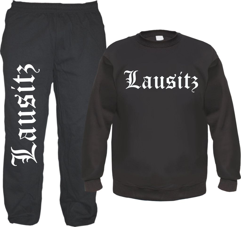 Lausitz Jogginghose und Sweat im Set - Jogginganzug 2XL Schwarz
