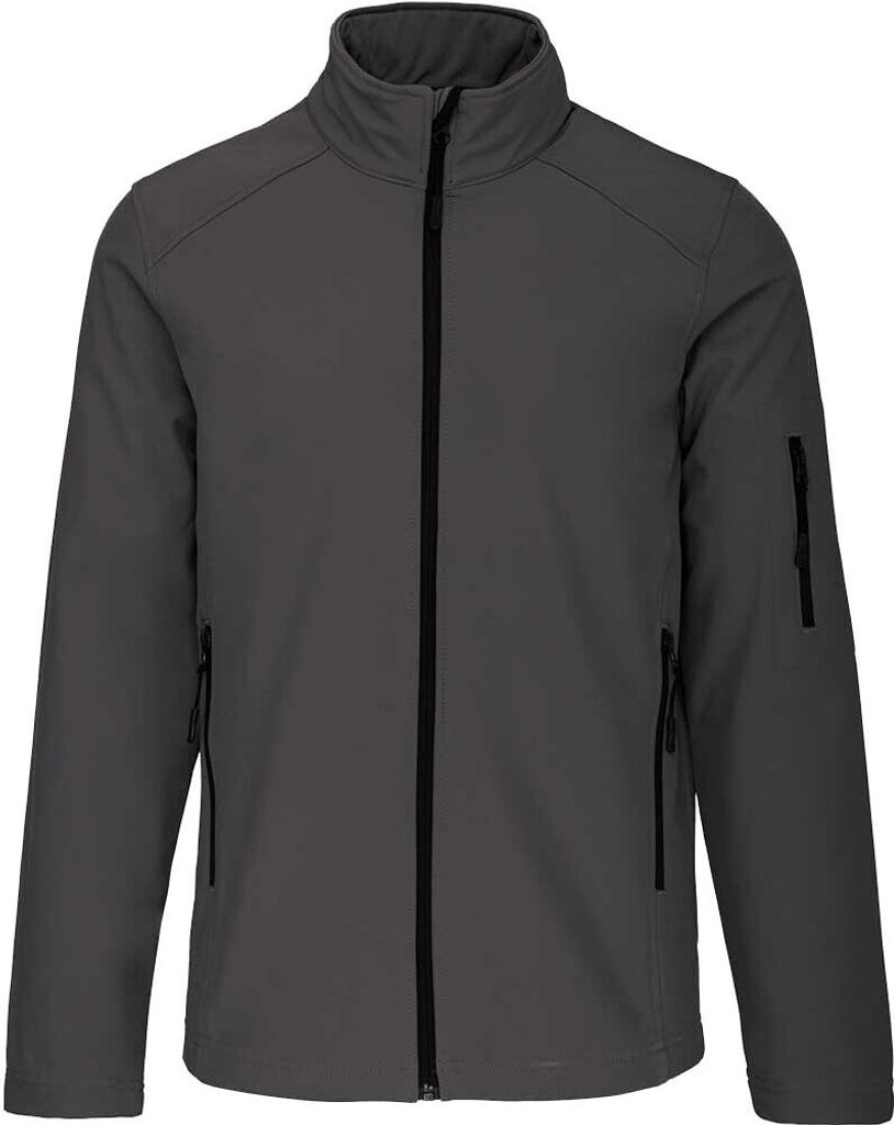 Kariban Herren Soft Shell Jacke PC3824 (L) (Dunkelgrau)