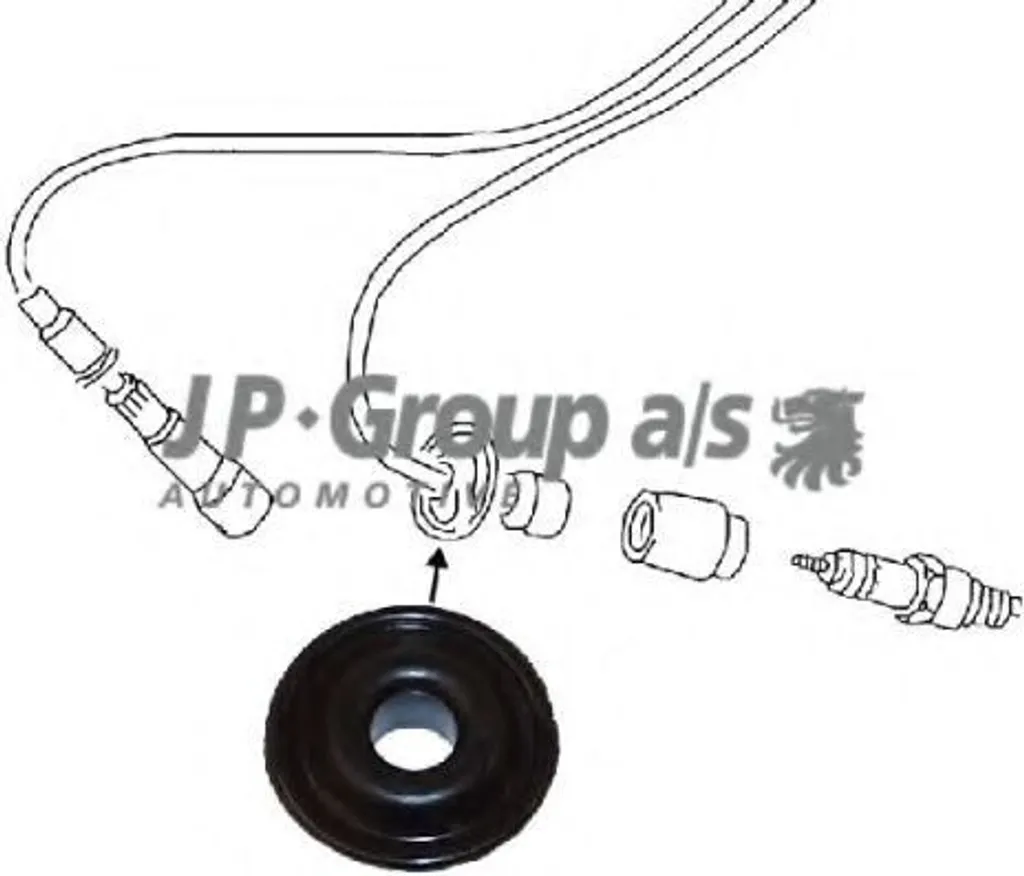 Joint de tige de bougie JP GROUP 8192000206 pour VW Transporter III