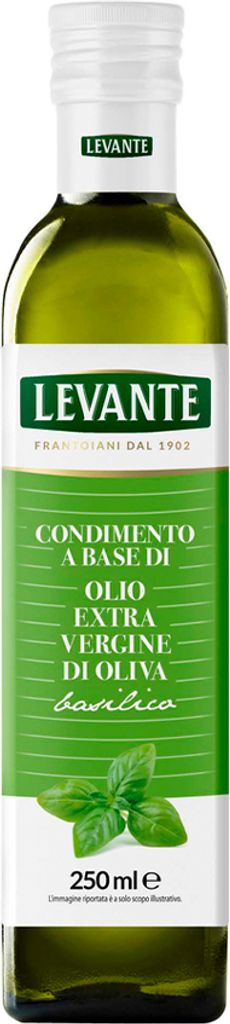 Natives Olivenöl extra mit Basilikum 250ml - Levante Produktbild 