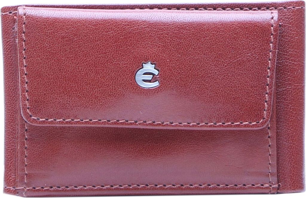 Esquire Leder Geldbörse Toscana Mini Wallet Brown braun
