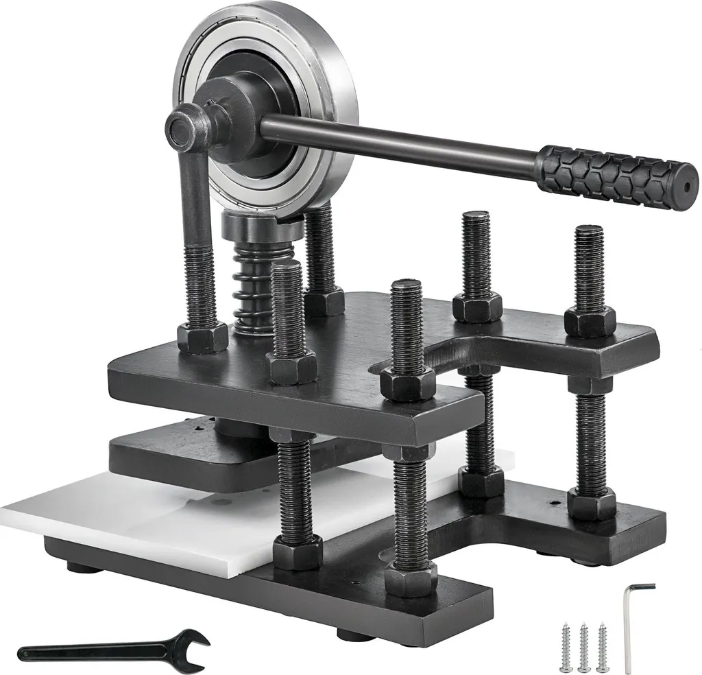 Machine à Gaufrer en Acier Étiré à Froid 18x12cm Presse de Découpe Manuelle