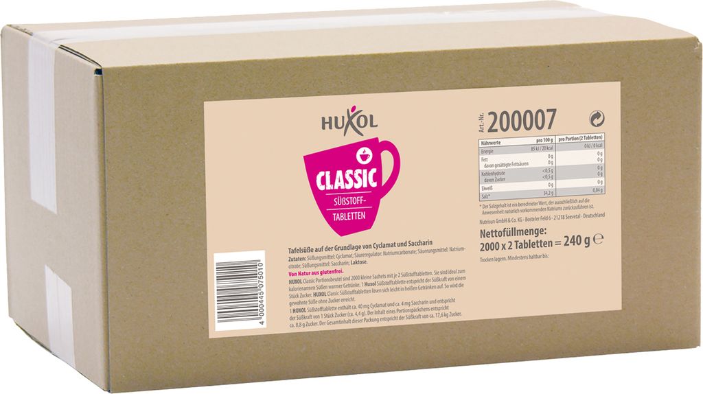 Huxol Classic, portiezakje, 240g Productafbeelding 