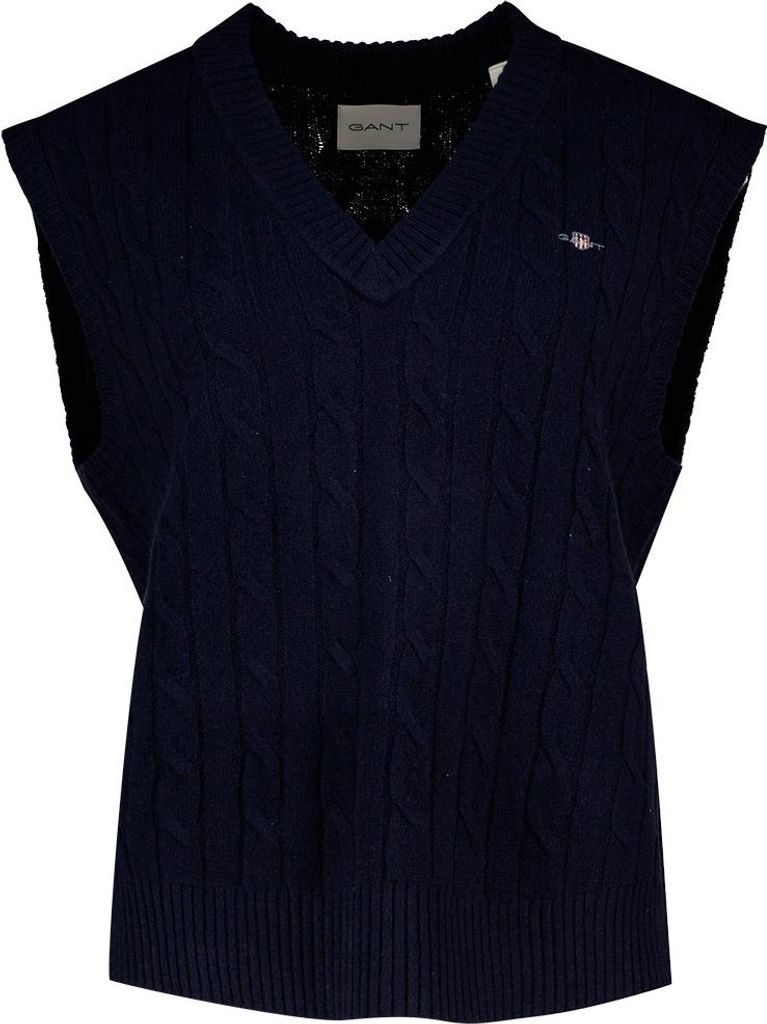 Gant 4805429 Strickweste Blau M Damen Blau M