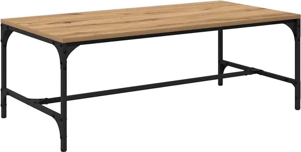 SYFAX™ Tavolino da salotto Rovere artigianale 100 x 50 x 35 cm