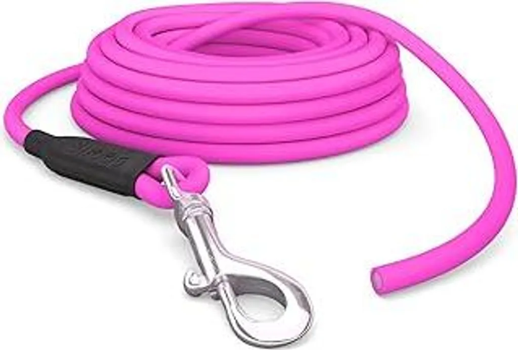 Guinzaglio Impermeabile 5m Cane Rosa | Addestramento Senza Passante