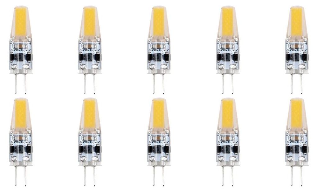SPL G4 LED-Lampe 1,5 W dimmbar - Warmweiß - 160 lm - T10 - 10 Stück