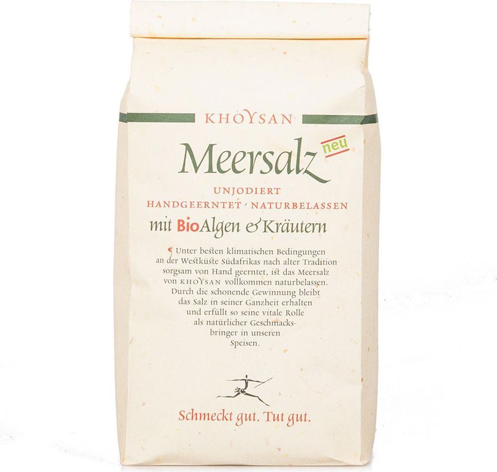 Meersalz mit Algen und Kräutern Nachfüllpackung 1000g von Khoysan