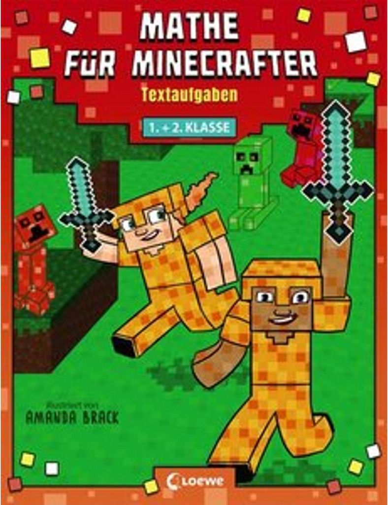 Mathe für Minecrafter - Textaufgaben 1. und 2. Klasse