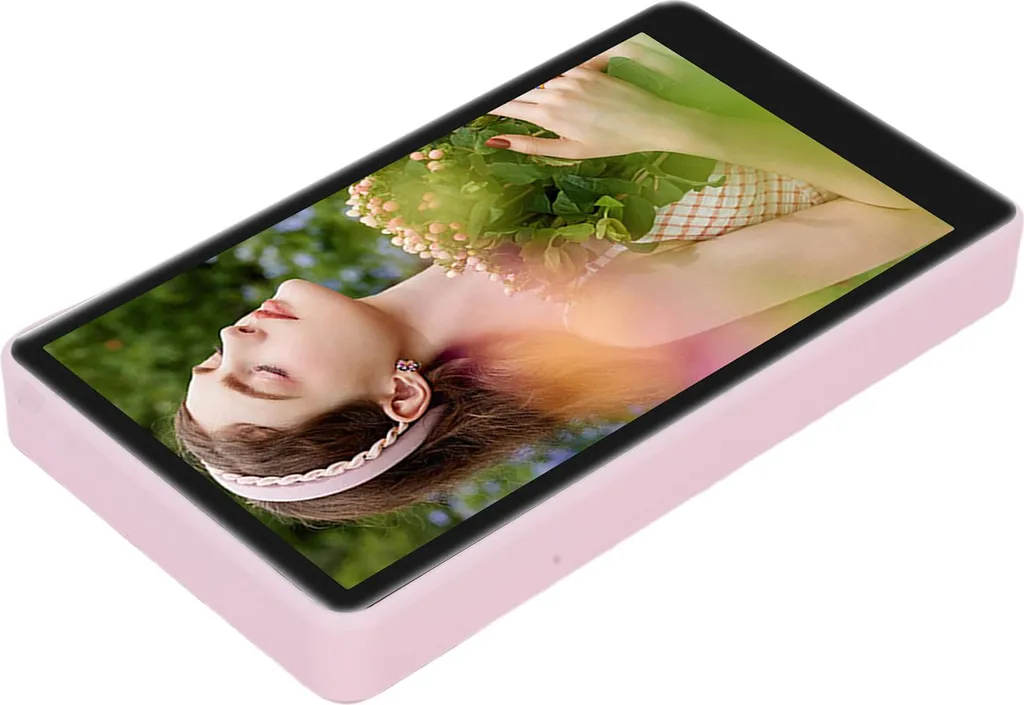 Écran vlog smartphone VLOG-01 avec télécommande bluetooth rose