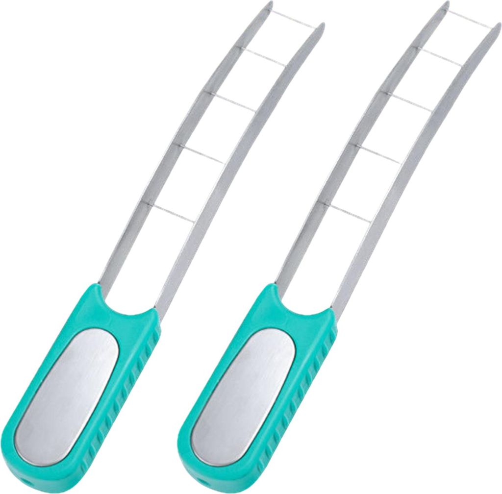 Wassermelonenschneider, Edelstahl-Obstteiler mit sicherem Griff, Melonenschneider, Küchenhelfer