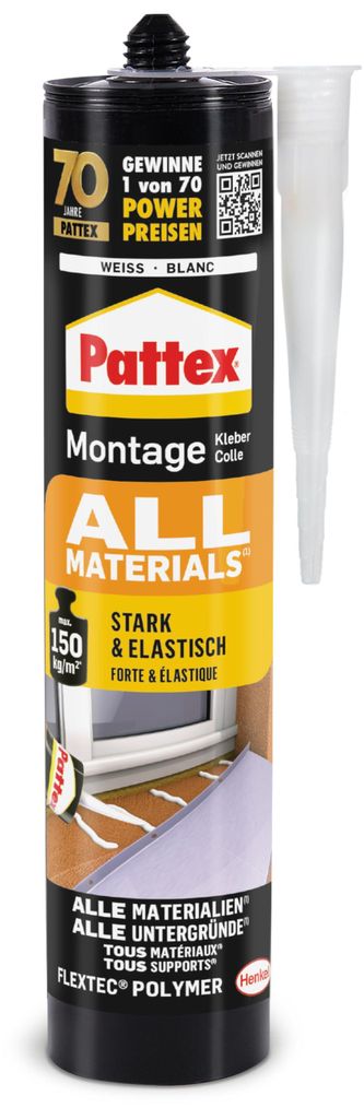 Pattex All Materials Montagekleber 450.0 g Produktbild 