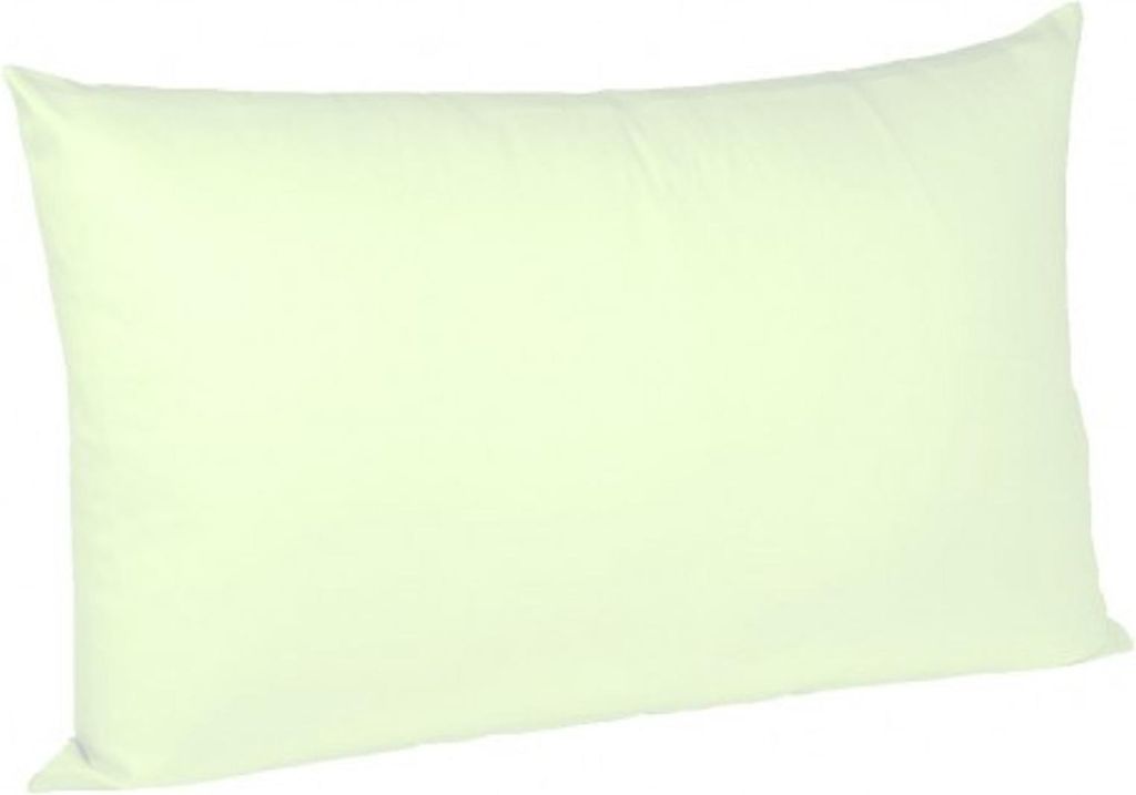 Fleuresse Interlock-Jersey-Kissenbezug uni colours 7059 pastellgrün Größe 35x40 cm