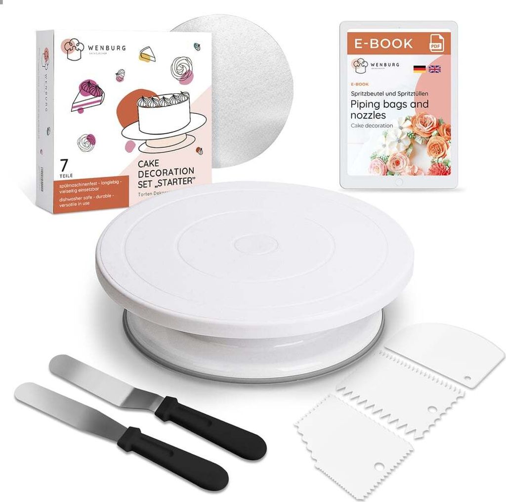 Wenburg Torten-Dekoratiosset mit Kuchenständer Starter Set Produktbild 