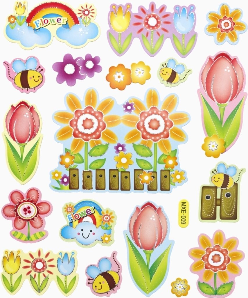 Blumensticker 2D XL 23 x 27 cm Produktbild 