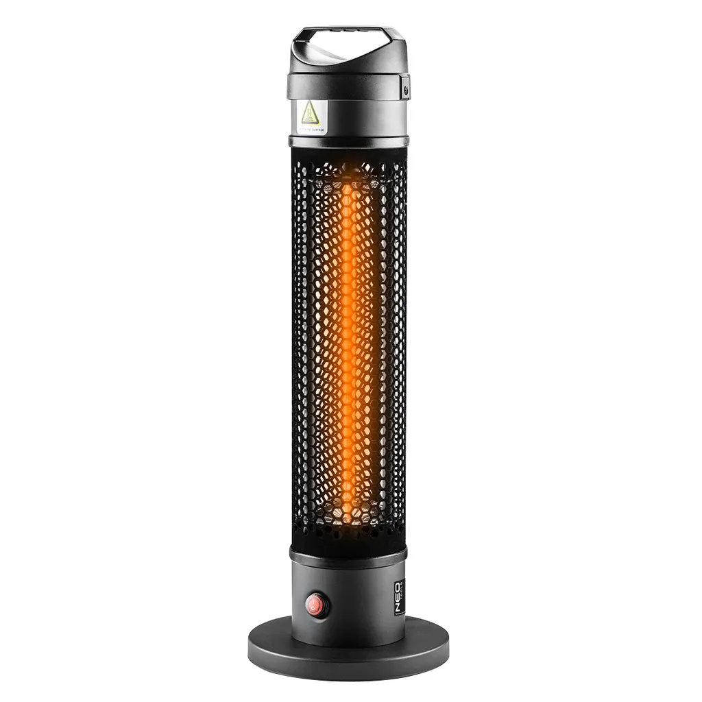 Chauffage Infrarouge d'Appoint Sécurisé 1000W pour Zones Froides IP44