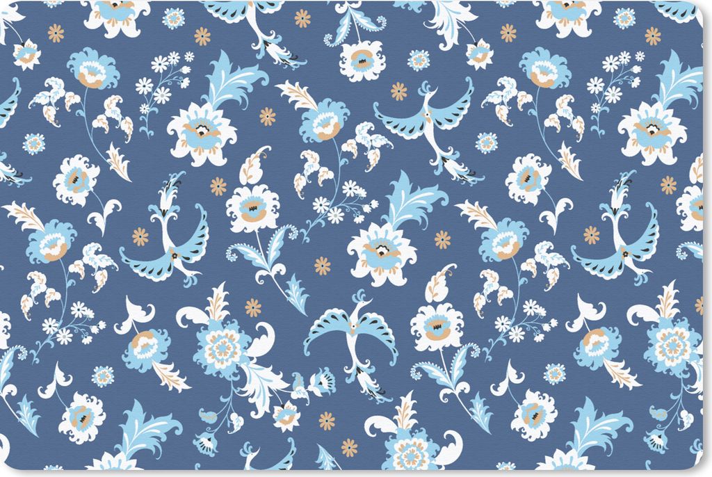 MuchoWow® Mauspad Mousepad Muster - Vogel - Blumen 27x18 cm Produktbild 