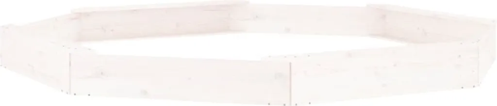 Sabbiera Ottagonale Eco-Friendly vidaXL | Legno di Pino Bianco Massiccio