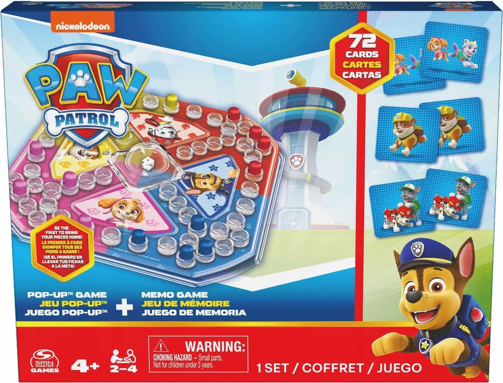 Spin Master Psi Patrol Pop Up rodinn hra a pamov sada 2v1 Obrázok produktu 
