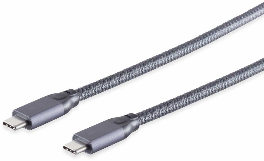 1m USB 3.2 Gen 2 Kabel 2 x USB C Stecker PD bis 100W DP-Altern.