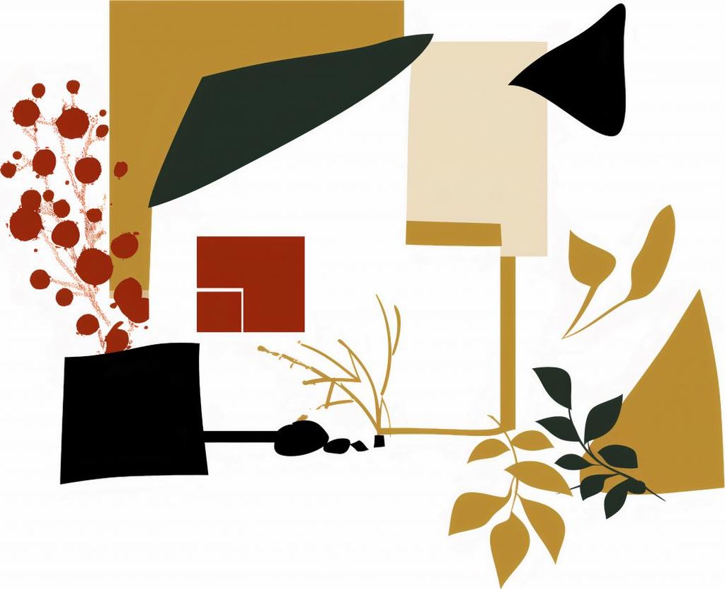 Plakat 60x50cm Gebrochener Garten