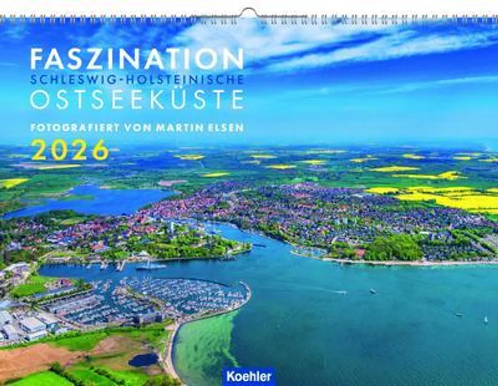 Calendrier 2026 Côte Baltique - Idée Cadeau Nature pour Bureau et Maison