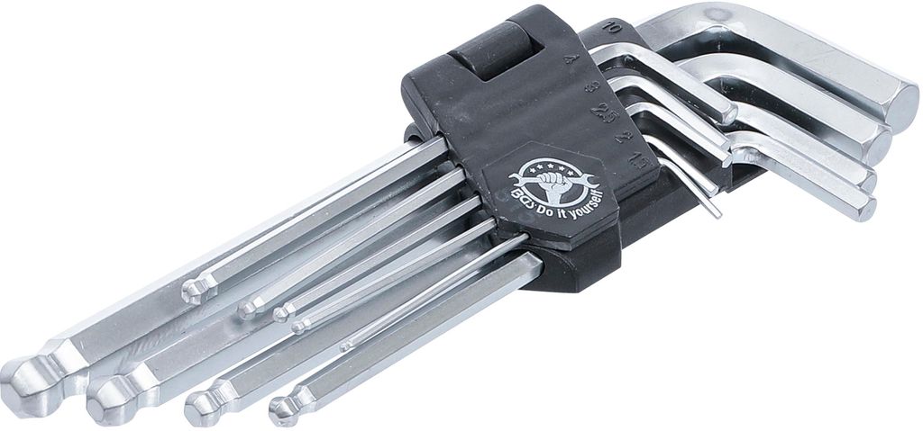 KRAFTMANN 815 Innensechskant-Kugelkopf-Winkelschlüssel-Set Produktbild 