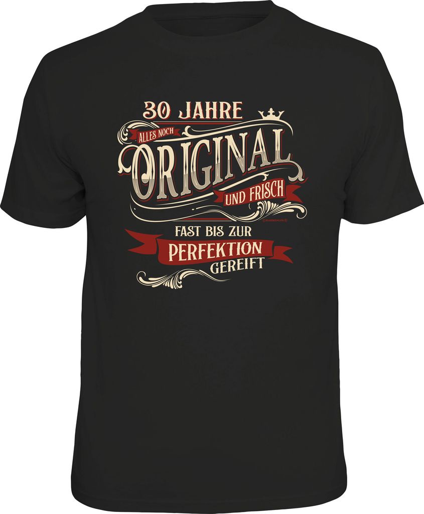 T-Shirt 30 Jahre Jubiläum 100% Baumwolle lizenziert Standard 100 Neu