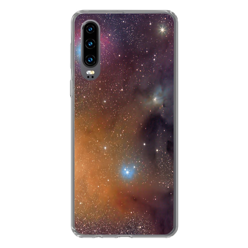 MuchoWow Handyhülle Schutzhülle Hülle für Huawei P30 Universum - Sterne - Farben - Jungen - Mädchen - Kinder Silikon Softcase Handy Hülle -...