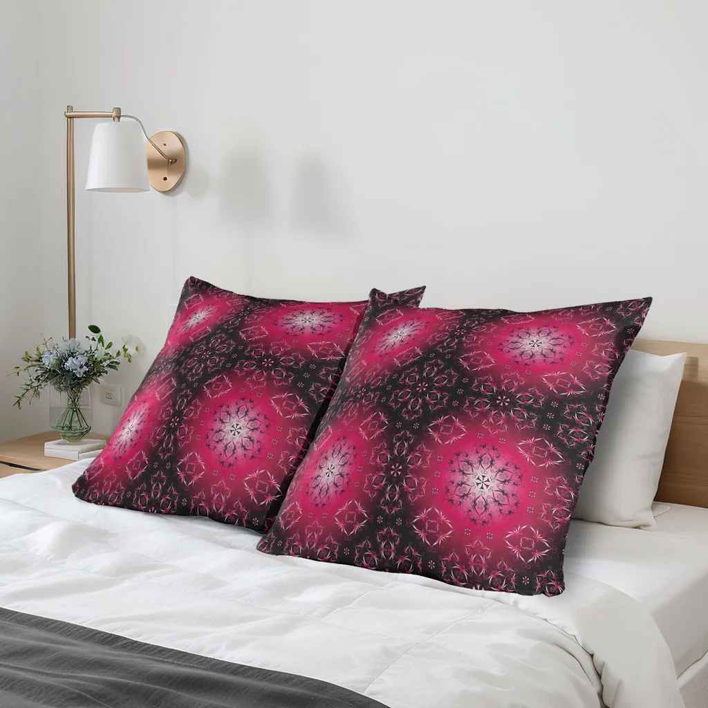 ABAKUHAUS Federe Mandala Viola 80x80 - Set 2 Pezzi Arredo Etnico Boho - 2