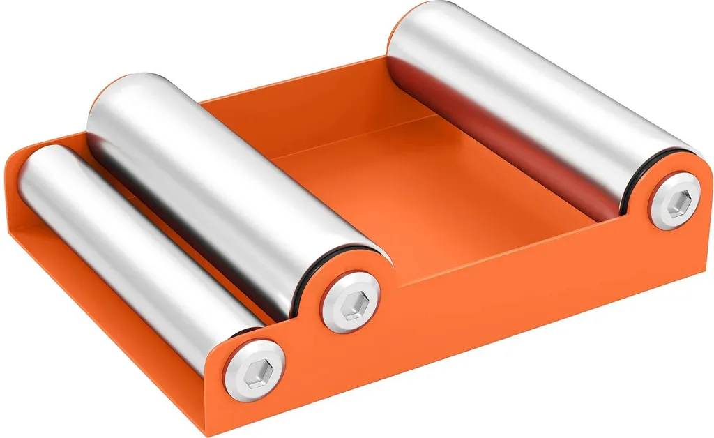 Support de Roue Moto 15x11,5cm - Bloc Roue Nylon Orange Antidérapant