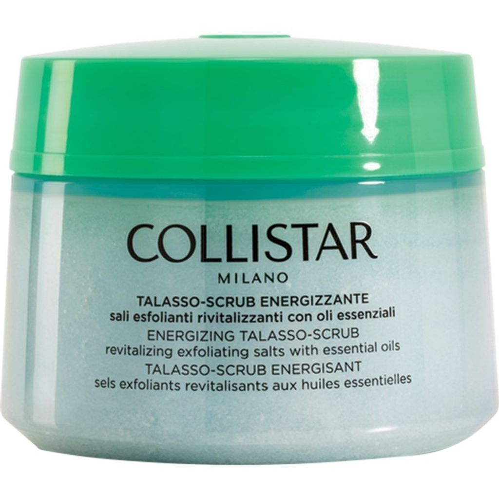 A product shot of a jar of Collistar Talasso-Scrub Energizzante.