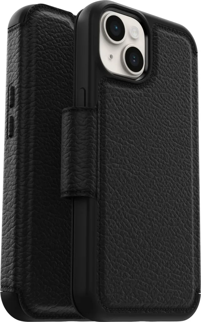 Protégez votre iPhone 14 Plus avec la coque Otterbox Strada cuir noir